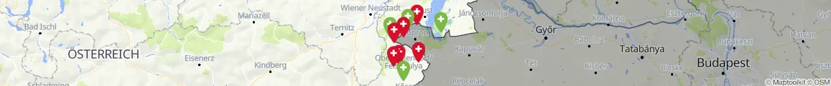 Map view for Pharmacies emergency services nearby Deutschkreutz (Oberpullendorf, Burgenland)